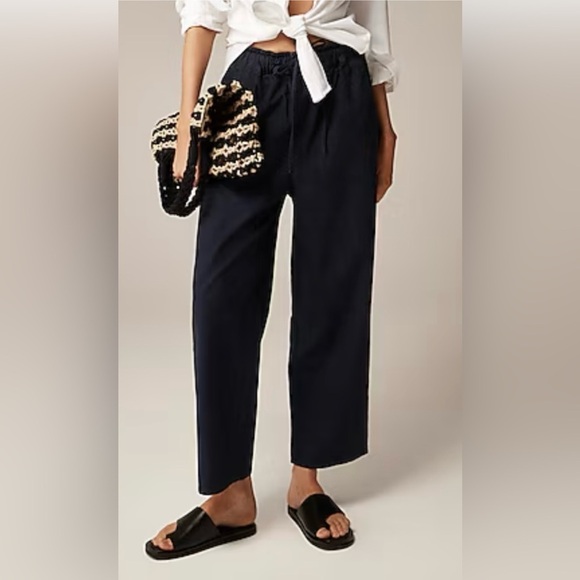 J. Crew 365 Crepe Wide Leg Crop Pant - Picture 2 of 8